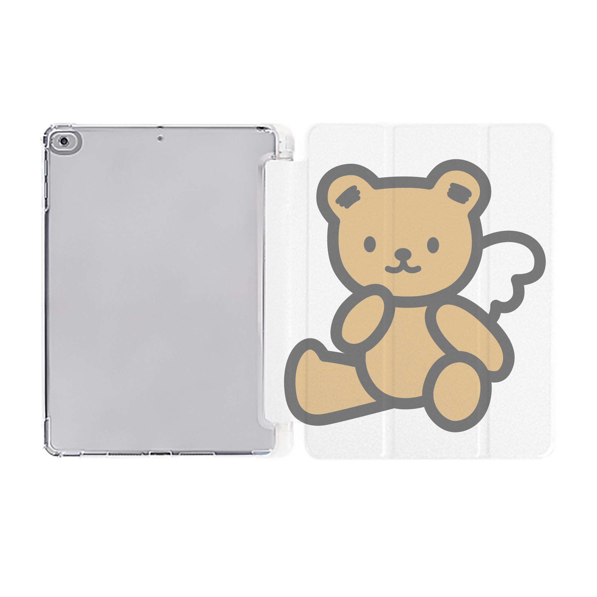（画像用） Hello Kitty ハローキティ IPad ケース ペン収納付き 三つ折りスタンド PUレザー×シリコン 対応機種9.5/10.5/10.9インチ